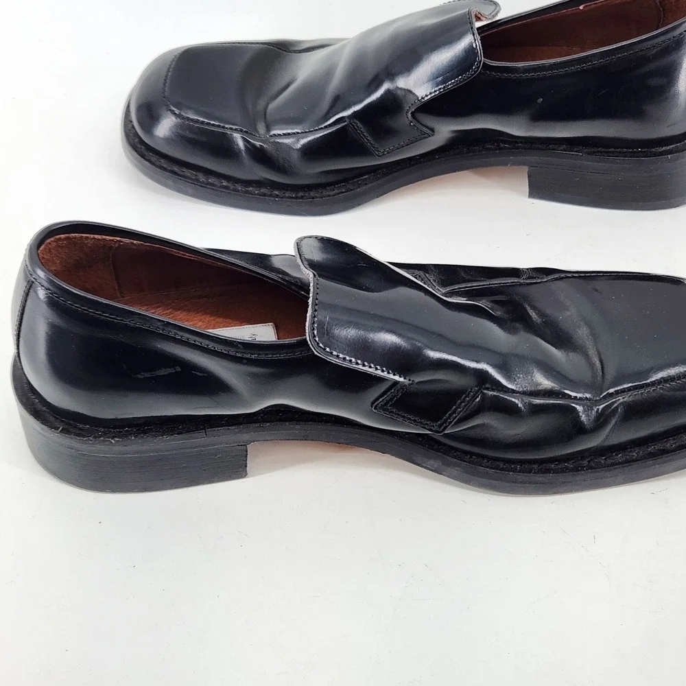Senso Loafers Mens EU 43‎ US 10 Black Patent Leather Slip On Shoes Italy